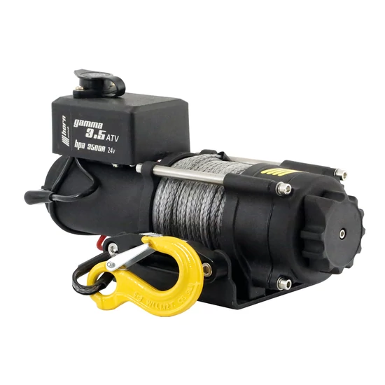 HORN Gamma 3.5s ATV - 24V, szintetikus kötéllel szerelve, vontatási kapacitás 1600 kg