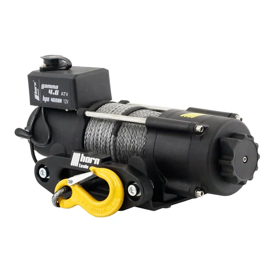 HORN Gamma 4.6s ATV - 24V, szintetikus kötéllel szerelve, vontatási kapacitás 2000 kg